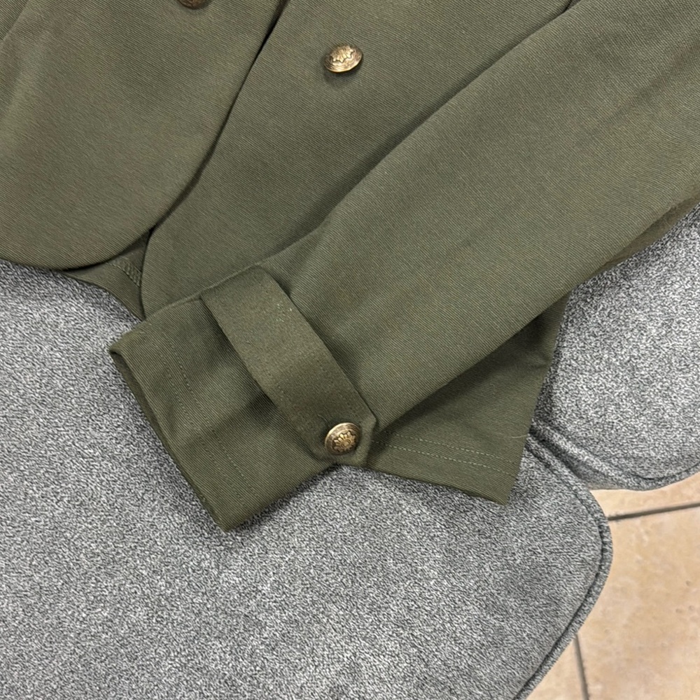 Modcloth olive Buttoned Blazer - Picture 5 of 8